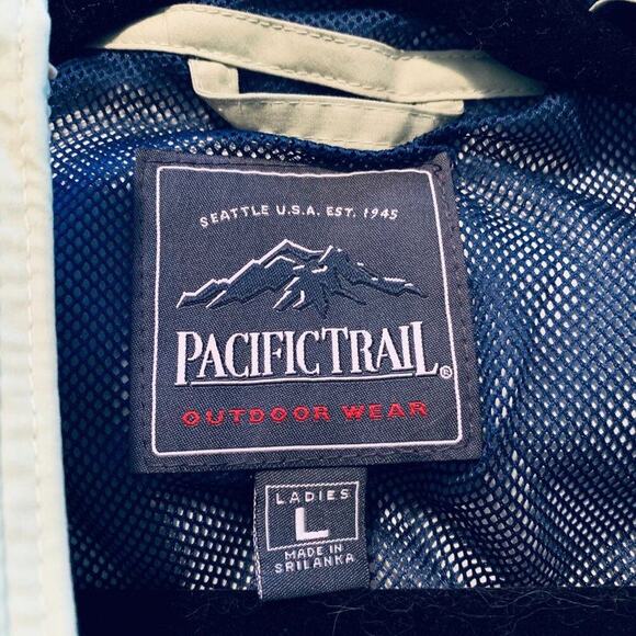 PACIFIC TRAIL Women's Outdoor Wear Zip-Up‎ Jacket with Hood Sz L - Picture 4 of 6